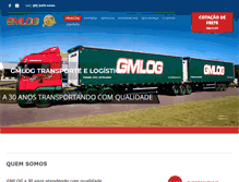 Tablet Screenshot of gmlog.com.br